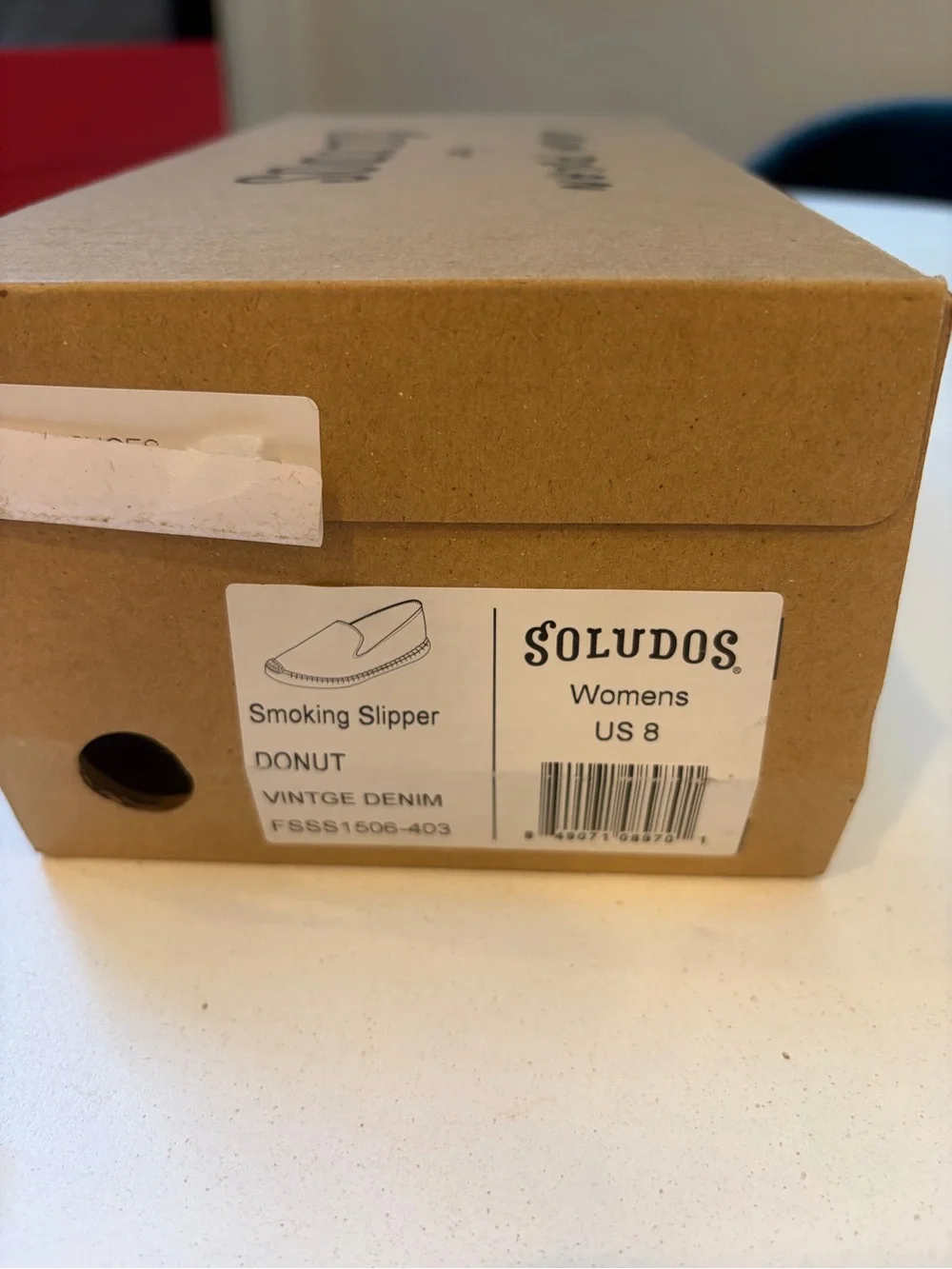 Soludos Kids Denim Moccasins with Donut Patch
